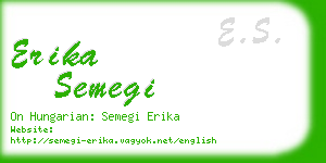erika semegi business card